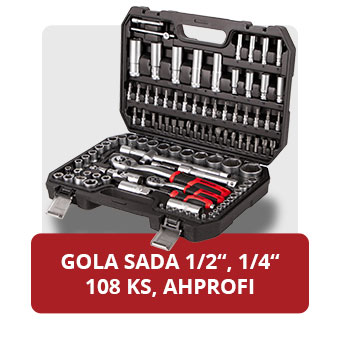 Profesionální gola sada AHProfi, 108 kusů nářadí